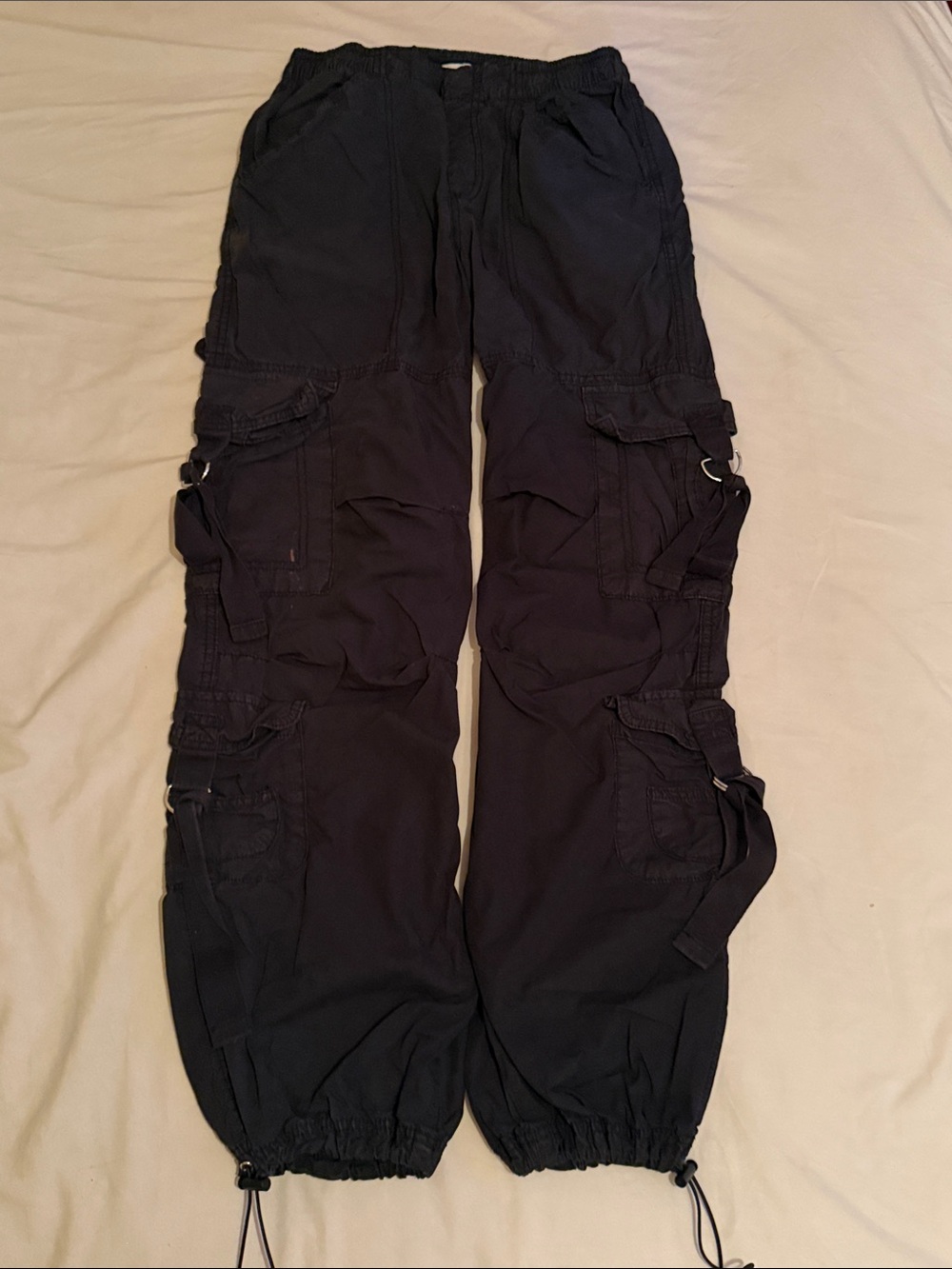 Garage Black Cargo Utility Pants